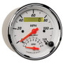 Autometer 3-3/8in 120MPH/8K RPM Programmable Tach/Speedo Arctic White