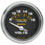 Autometer 52mm 8-18V Voltmeter Gauge Carbon Fiber