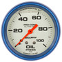 Autometer 2-5/8in 0-100PSI Mechanical Oil Pressure Gauge Ultra-Nite