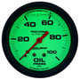 Autometer 2-5/8in 0-100PSI Mechanical Oil Pressure Gauge Ultra-Nite