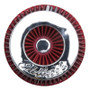 Edelbrock Pro-Flo Conical Air Filter 10in Red/Chrome