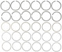 Engine Piston Ring Set - .020 Oversize 41669CP.020 - alternate view