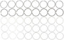 Engine Piston Ring Set - .010 Oversize 42108CP.010 - alternate view