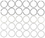 Engine Piston Ring Set - .020 Oversize 42273CP.020 - alternate view