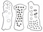 Engine Cylinder Head Gasket Set HS54363A - back view