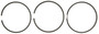 Engine Piston Ring Set - .020 Oversize S41517.020 - alternate view