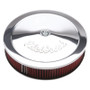 Edelbrock Pro-Flo Air Cleaner 14in Cloth 0.375in Drop Chrome
