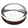 Edelbrock Pro-Flo Air Cleaner 14in Cloth 0.375in Drop Chrome