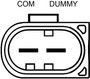Vision OE Reman Alternator 11346 - connector view