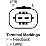 Vision OE Reman Alternator 11058 - connector view