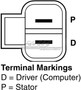 Vision OE Reman Alternator 11174 - connector view