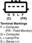 Vision OE Reman Alternator 13840 - connector view