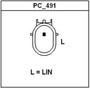 Vision OE Reman Alternator 42086 - connector view
