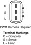 Vision OE Reman Alternator 42010 - connector view