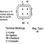 Remy Reman Alternator 11119 - connector view