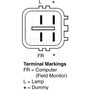 Remy Reman Alternator 12602 - connector view