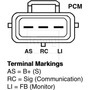 Remy Reman Alternator 12862 - connector view