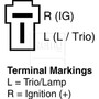 Remy Reman Alternator 14597 - connector view