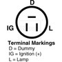 Remy Reman Alternator 14732 - connector view