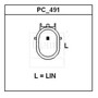 Remy Reman Alternator 23019 - connector view