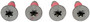Dorman Brake Rotor Retaining Screws 14156 - top view