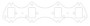 Cometic Exhaust Gasket for Ford FE V8 .030in MLS Set | C5922-030