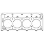 Cometic Head Gasket for GM SB 4.100in .040in MLX RHS | C5075-040