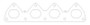 Cometic Exhaust Gasket for Honda H22 .040in MLS | C4155-040