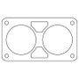 Cometic Throttle Body Gasket for Chrysler 6.1L Hemi .020in Fiber | C15079