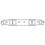 Cometic Intake Manifold Gasket for Chevy SB V8 .060in Fiber | C15609-060