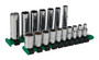 Performance Tool 17-Piece 1/4 in. Drive SAE Socket Set W36301 - front view