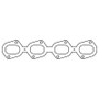 Cometic Exhaust Gasket for Ford 4.6L/5.6L Modular V8 .030in MLS | C5012-030