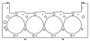 Cometic Head Gasket for GM/Mercury 8.1L 496ci 4.280in .051in MLS RH | C5761-051