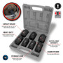 Performance Tool 7-Piece 1/2" Drive Axle Nut Socket Set W89323 - diagram