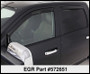 EGR In-Channel Window Visors for Dodge Ram Pickup Quad Cab | 572651