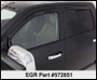 EGR In-Channel Window Visors for Dodge Ram Pickup Quad Cab | 572651