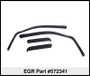 EGR In-Channel Window Visors Dark Smoke for Dodge Durango | 572341