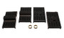 Energy Suspension Black Leaf Spring Isolator Set for Chevrolet Camaro | 3.6111G