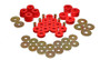 Energy Suspension Red Body Mount Bushing Set for Dodge | 5.4102R