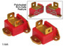 Prothane Red Motor Mounts Type B Tall for 67-81 GM
