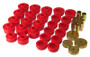 Prothane Red Body Mount Kit for 78-88 GM