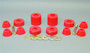 Prothane Red 12-Piece Body Mount Kit for 73-80 GM