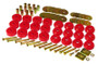 Prothane Red Body Mount Kit for 65-70 Chevy Impala/Belair