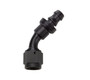 Allstar Performance 49432 | Pushlock Hose End Black 45 Deg Elbow -6