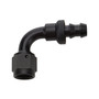Allstar Performance 49451 | Pushlock Hose End Black 90 Deg Elbow -4