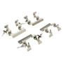 Quality-Built Front Black Series Ceramic Brake Pads with Hardware 1003-0815BC - kit contents