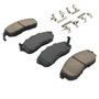 Quality-Built Front Black Series Ceramic Brake Pads with Hardware 1003-0815BC - angled view