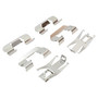 Quality-Built Black Series Ceramic Brake Pads with Hardware 1003-0727C - kit contents