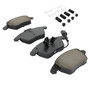 Quality-Built Black Series Ceramic Brake Pads with Hardware 1003-1107C - angled view