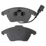 Quality-Built Black Series Ceramic Brake Pads with Hardware 1003-1107C - back view